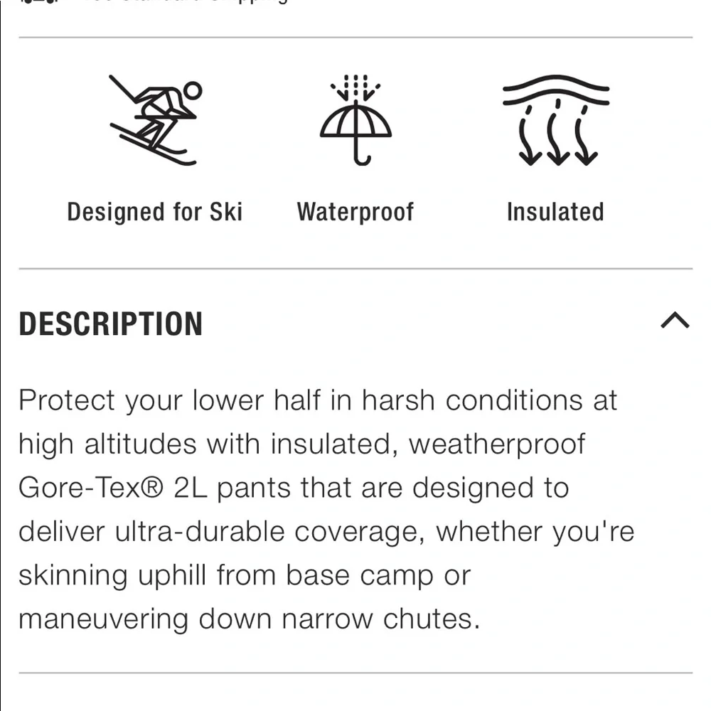 NWT The North Face NFZ Gore-Tex ski pants - Picture 5 of 15